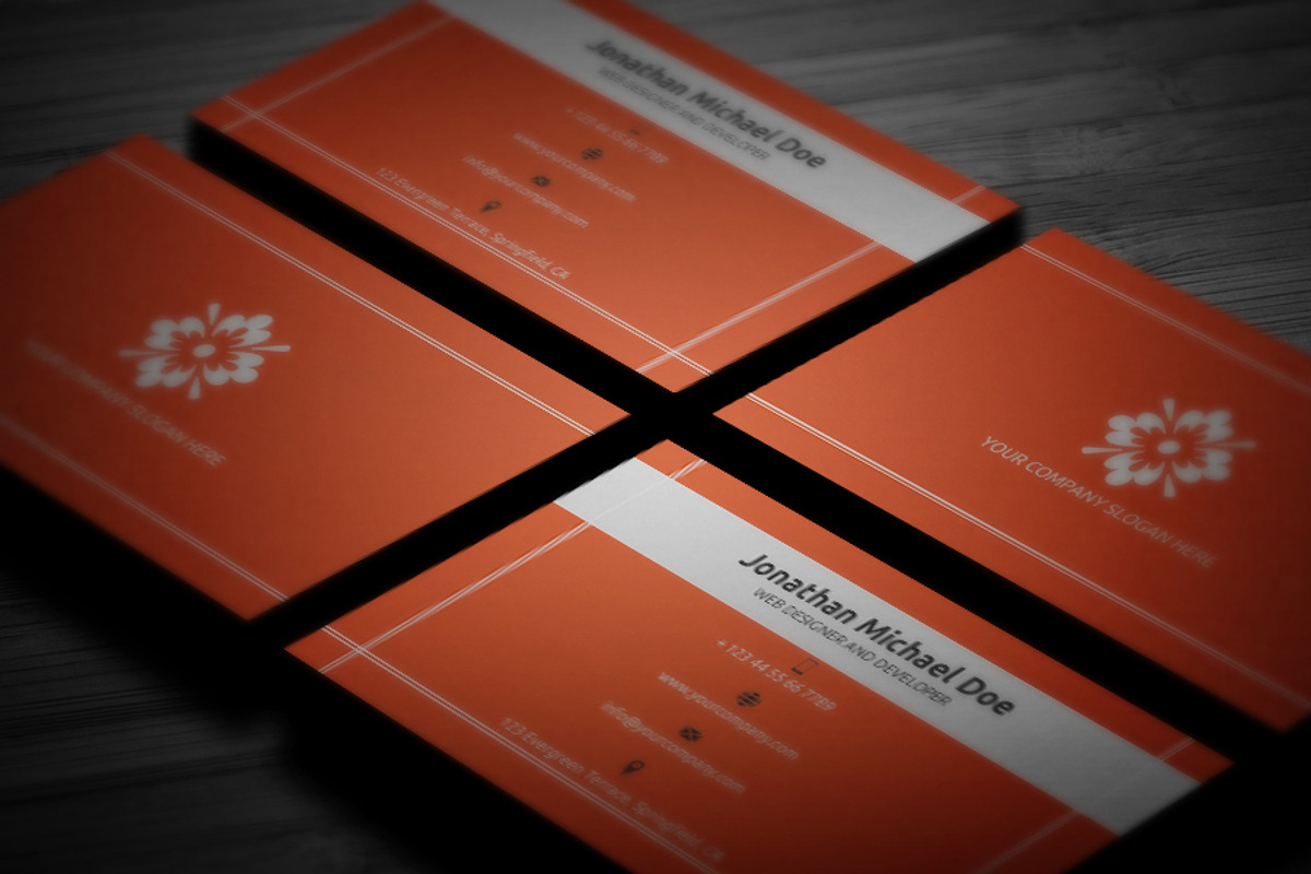 Flat Business Card Template, a Business Card Template by don_2mba (Photo 5 of 5)