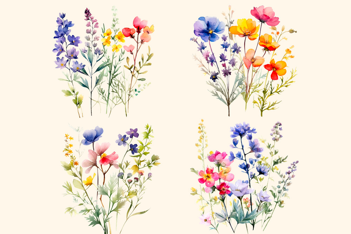 Tenderness, Delicate wildflowers, a Decorative Illustration by Hello My Print (Photo 5 of 10)