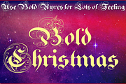 Royal Bavarian Christmas Packet, a Blackletter Font by Wiescher Design (Thumbnail 3 of 7)