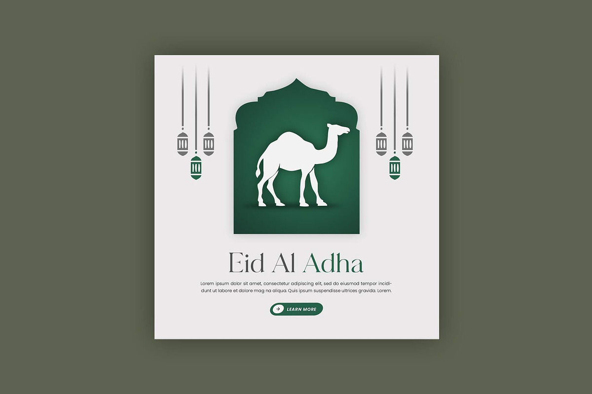 Eid Al Adha Instagram Post, a Social Media Template by Saman Osama (Photo 1 of 2)