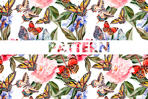 8 Bright Watercolor Patterns