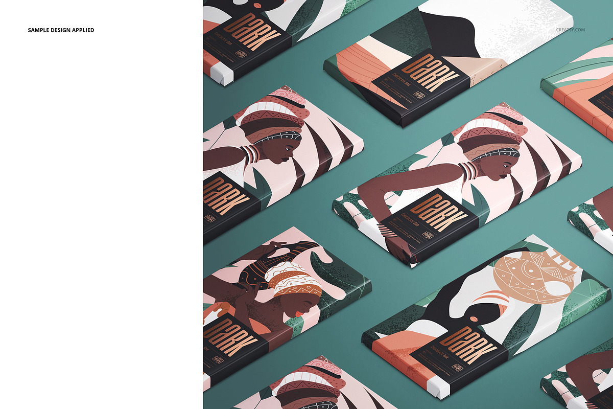 Chocolate Bar Mockup Set, a Packaging Mockup by creatsy2 (Photo 6 of 11)
