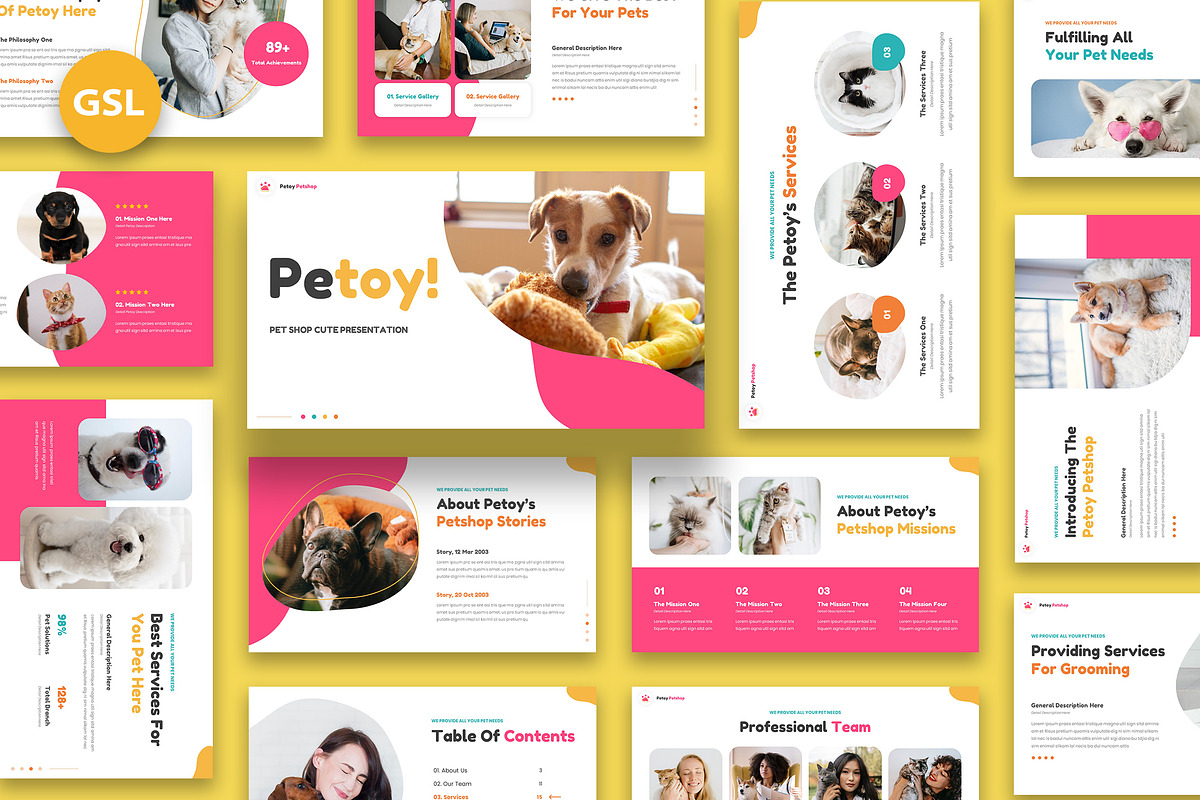 Petoy Pet Shop Google Slides, a Presentation Template by kerismaker (Photo 1 of 5)