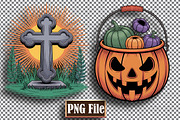 Cute Halloween Clipart Bundle, a Seasonal Illustration by protabsorkar11 (Thumbnail 6 of 8)
