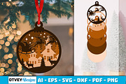Christmas Scene Ornaments Layered, a Decorative Illustration by OTVEY DESIGN (Thumbnail 9 of 13)