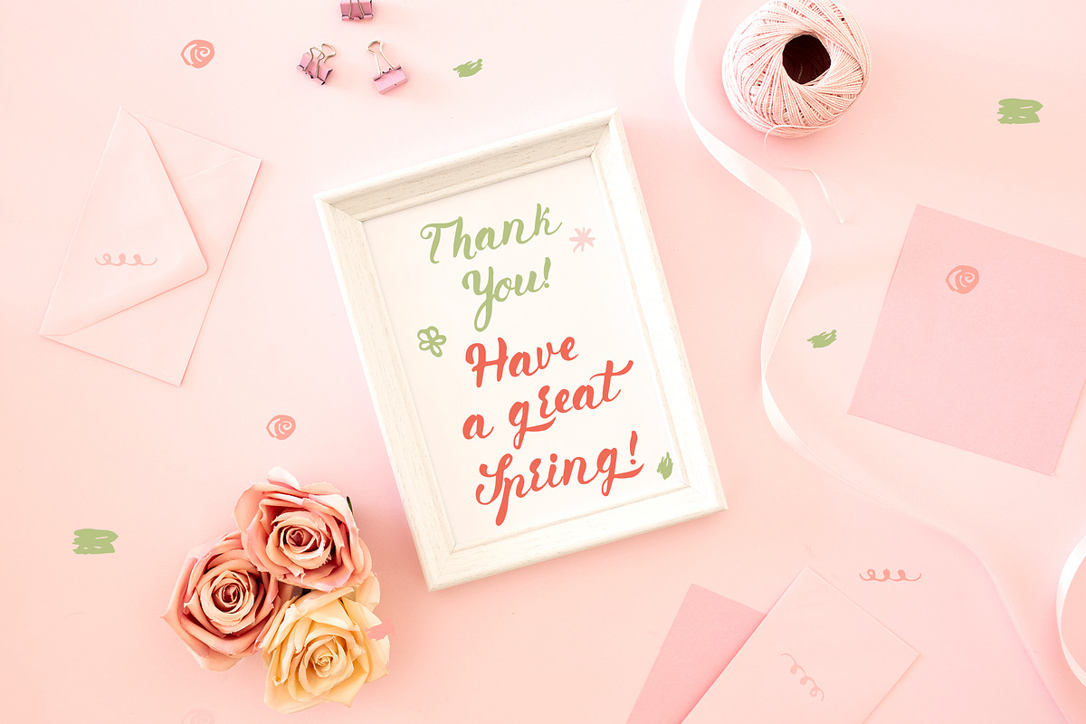 Primavera is handwritten brush font, a Script Font by Anna Zakharchenko (Photo 10 of 10)