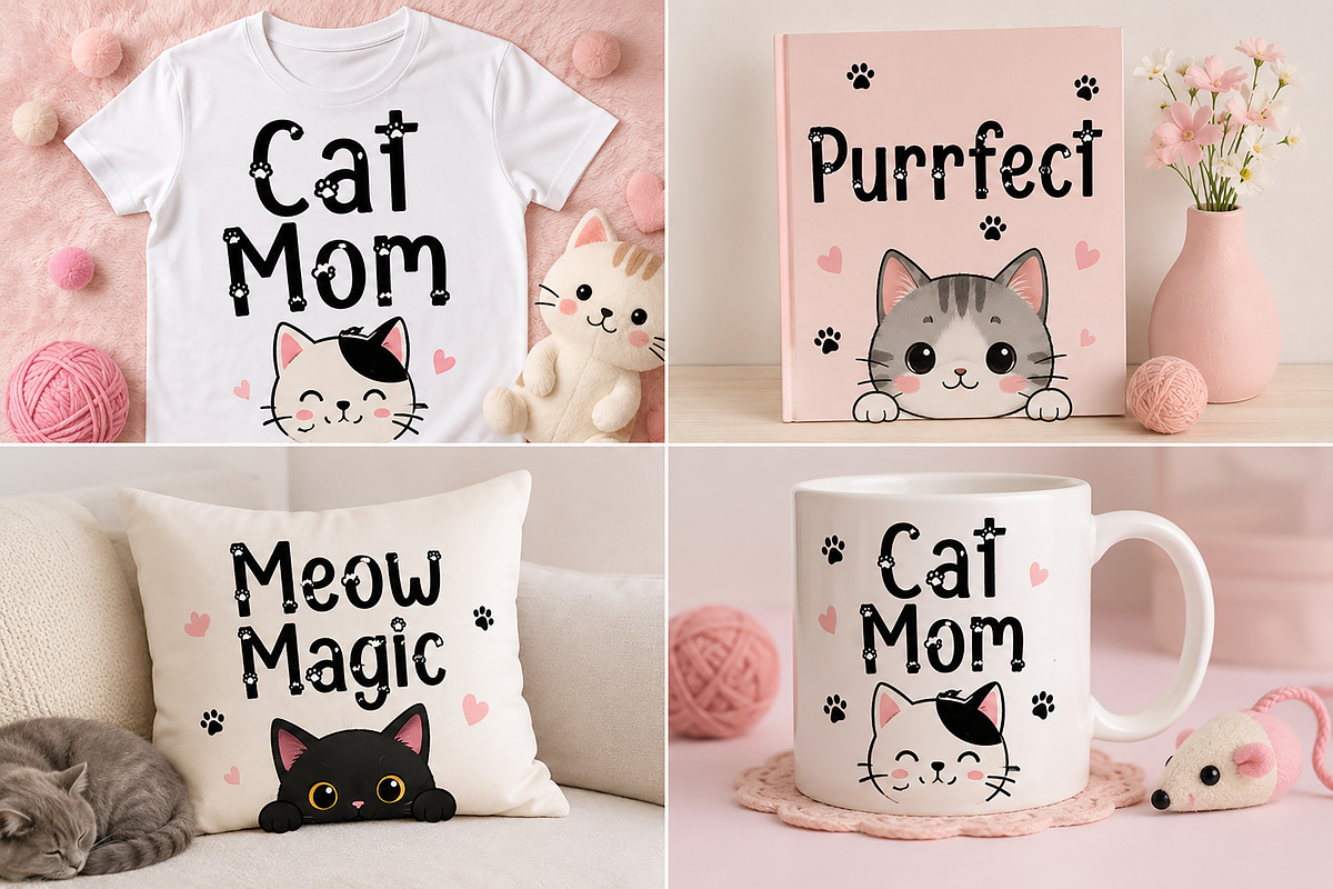 Playful Cat, a Handwritten Font by Wow Magic (Photo 2 of 5)