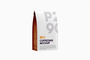 Coffee Pouch Bag Mockup