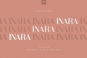 Inara Typeface - SVG Solid Fonts