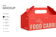 Food Carrier Box Mockup Pack, a Packaging Mockup by graphypix (Thumbnail 6 of 13)