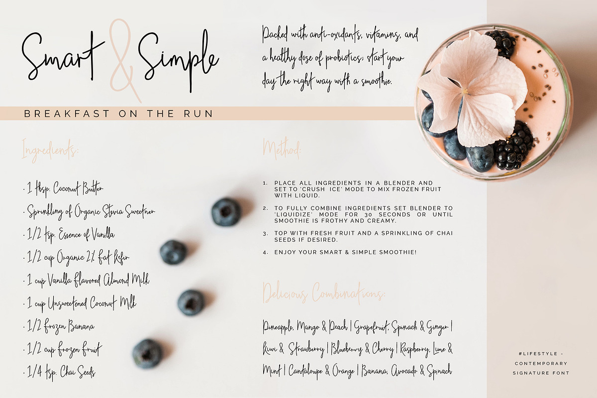 #lifestyle | SIGNATURE SCRIPT FONT, a Script Font by Sophia J Caldwell (Photo 14 of 17)