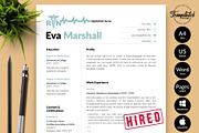 Nurse CV Design / Resume - Eva, a Resume Template by Templates Design Co. (Thumbnail 1 of 17)