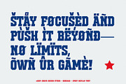 Benzars - Sport Display Font, a Serif Font by Snape Design Studio (Thumbnail 10 of 12)