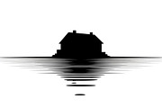50 Flooded Home Silhouette Bundle, an Illustration by Designs_River (Thumbnail 39 of 51)
