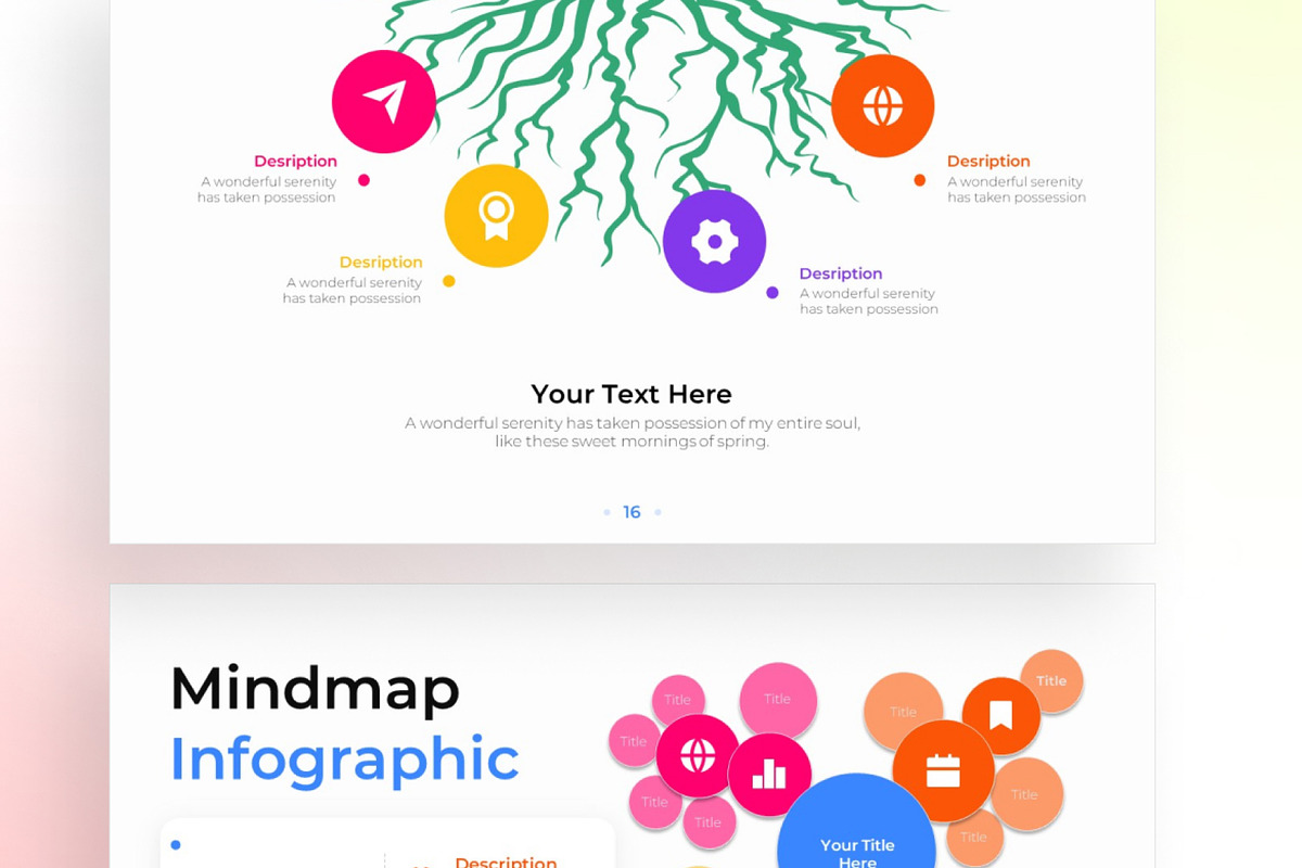 Mindmap PowerPoint Infographic, a Presentation Template by Digitcase x Wealthwells (Photo 4 of 4)
