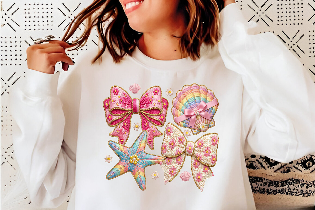 Seashell Summer Patchwork Shirt, an Illustration by CreationArt (Photo 4 of 5)
