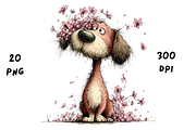 Whimsical Floral Dachshund, Cute Dog, an Animal Illustration by GiraffeCreative (Thumbnail 7 of 20)