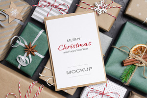Christmas Greeting Card Mockup