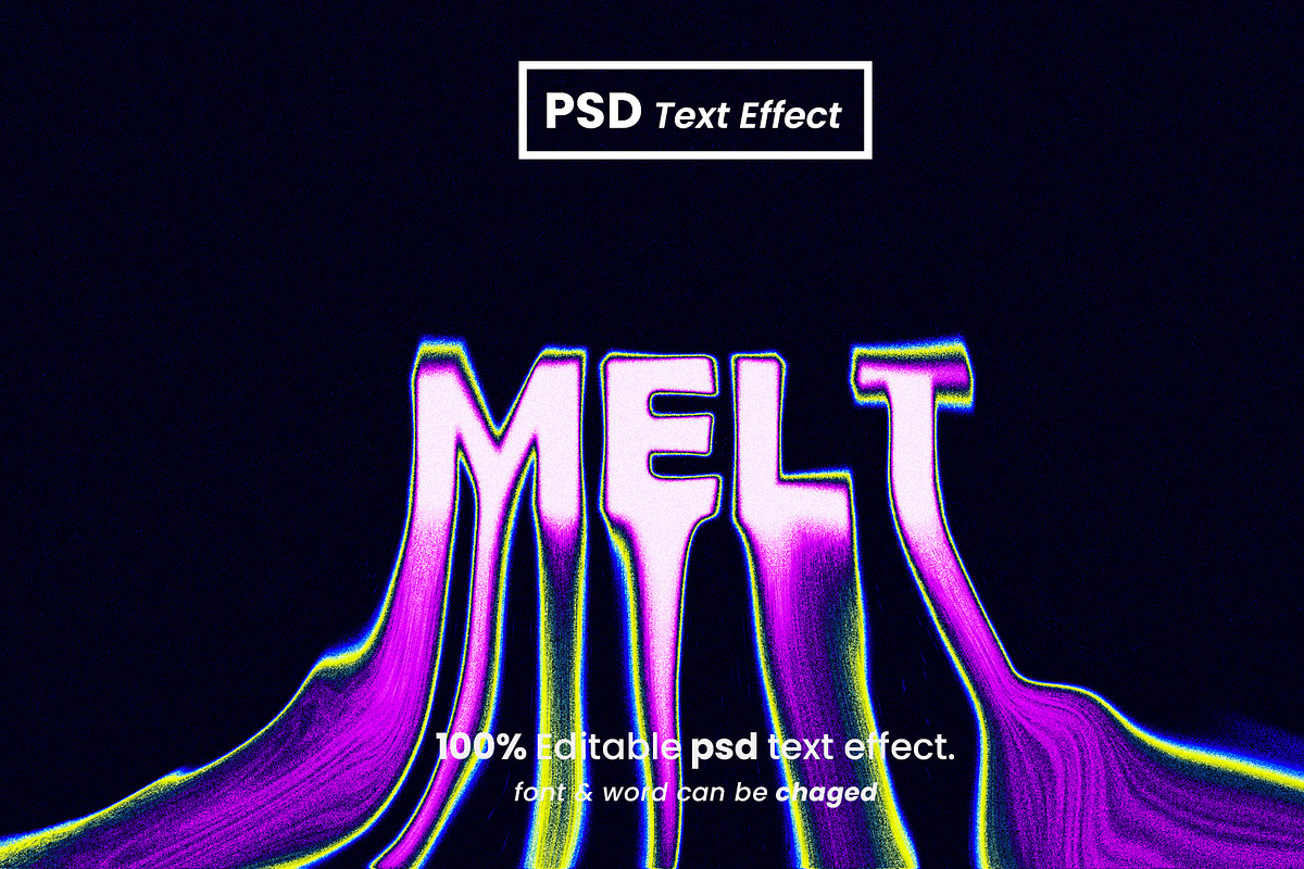 Melting melted text effects pack, a Brushes & More by Zamans (Photo 11 of 20)