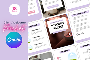 Lavender Client Welcome Packet Canva