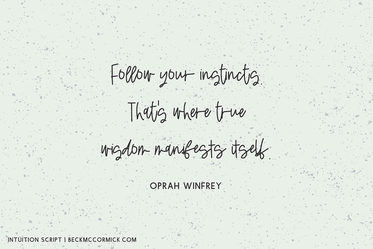 Intuition Script, a Handwritten Font by Beck McCormick (Photo 2 of 10)