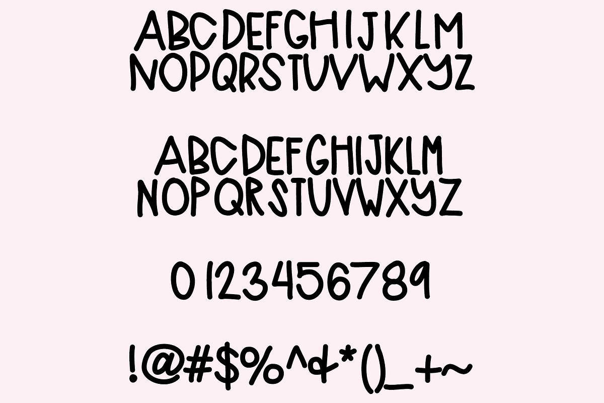 Wobbles: A Handwritten Sans Serif preview 2
