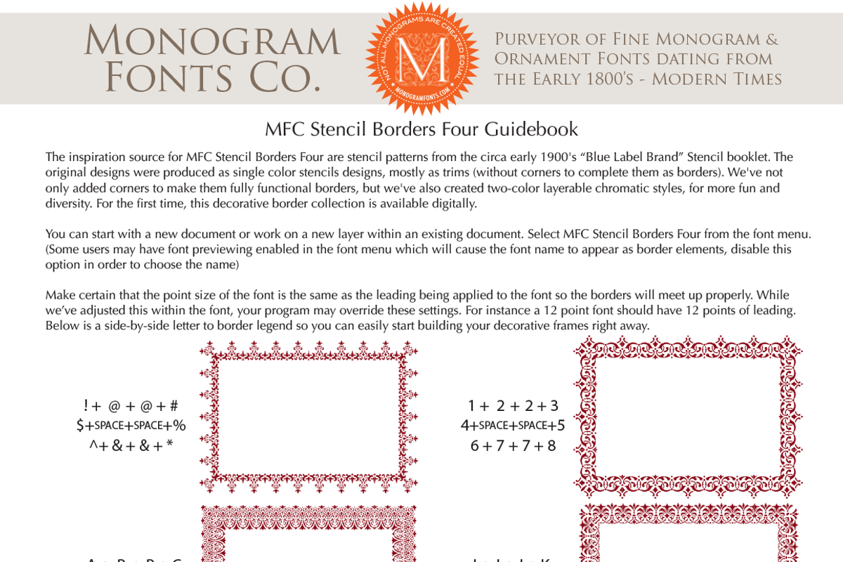 MFC Stencil Borders Four preview 6