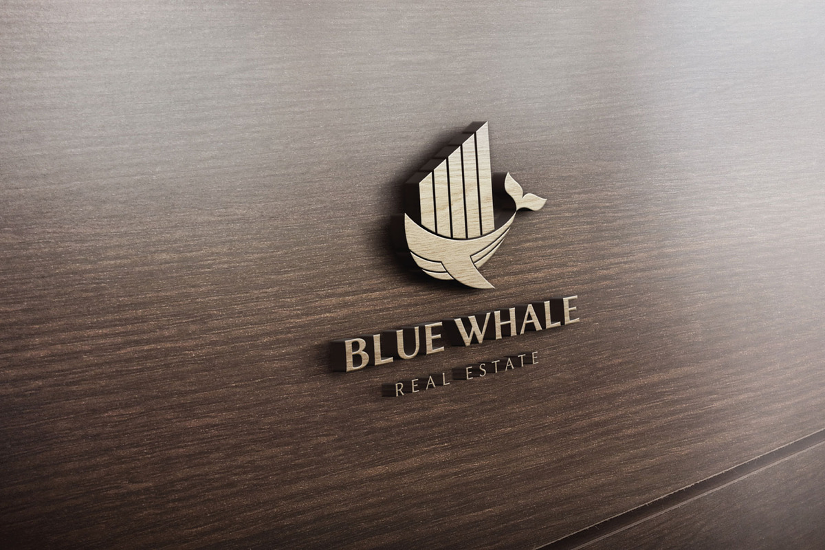 Blue Whale Real Estate Logo, a Branding & Logo Template by ashenterprise (Photo 2 of 3)