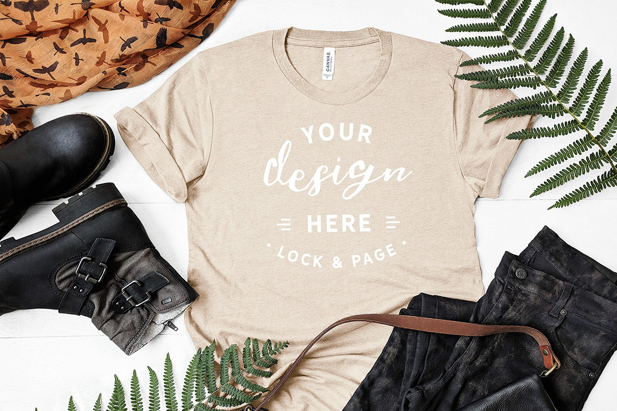 T-Shirt Mockup Bundle Bella Canvas, a Shirt Mockup by lock and page (Photo 30 of 71)