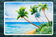 Seascapes 2. Watercolor set., an Illustration by AlexGreenArt (Thumbnail 9 of 9)