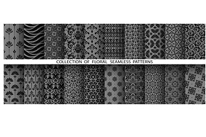 Geometric floral set patterns, a Pattern Graphic by RODINA