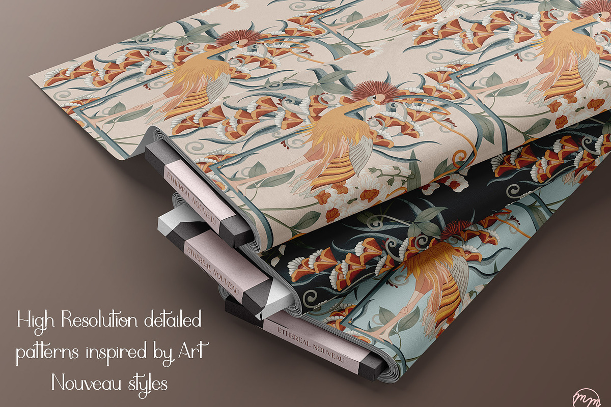 Ethereal Nouveau Luxury Pattern, a Pattern Graphic by MenoMelo Studio (Photo 6 of 9)
