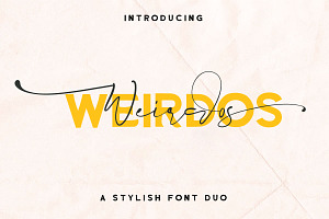 Intro SALE // Weirdos Font Duo