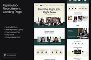 Figma Job Recruitment Landing Page, a Landing Page Template by Musara (Thumbnail 1 of 5)