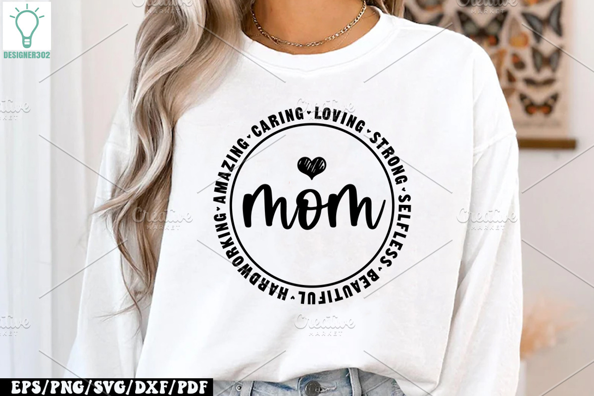 Mother's Day SVG Bundle, Mom SVG, a Graphic by Designer302 (Photo 15 of 24)
