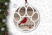 Memorial Pet Ornament SVG Laser Cut, a Graphic by Cloud9DesignSVG (Thumbnail 1 of 2)