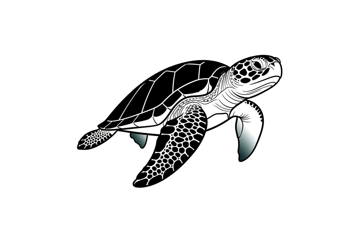 50 Sea Turtle Vector Silhouette Bund, an Illustration by jahid234 (Photo 23 of 51)