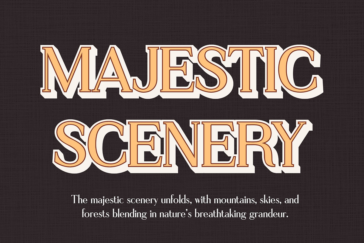 Gerfard 3D, a Serif Font by Craft Supply Co. (Photo 6 of 8)