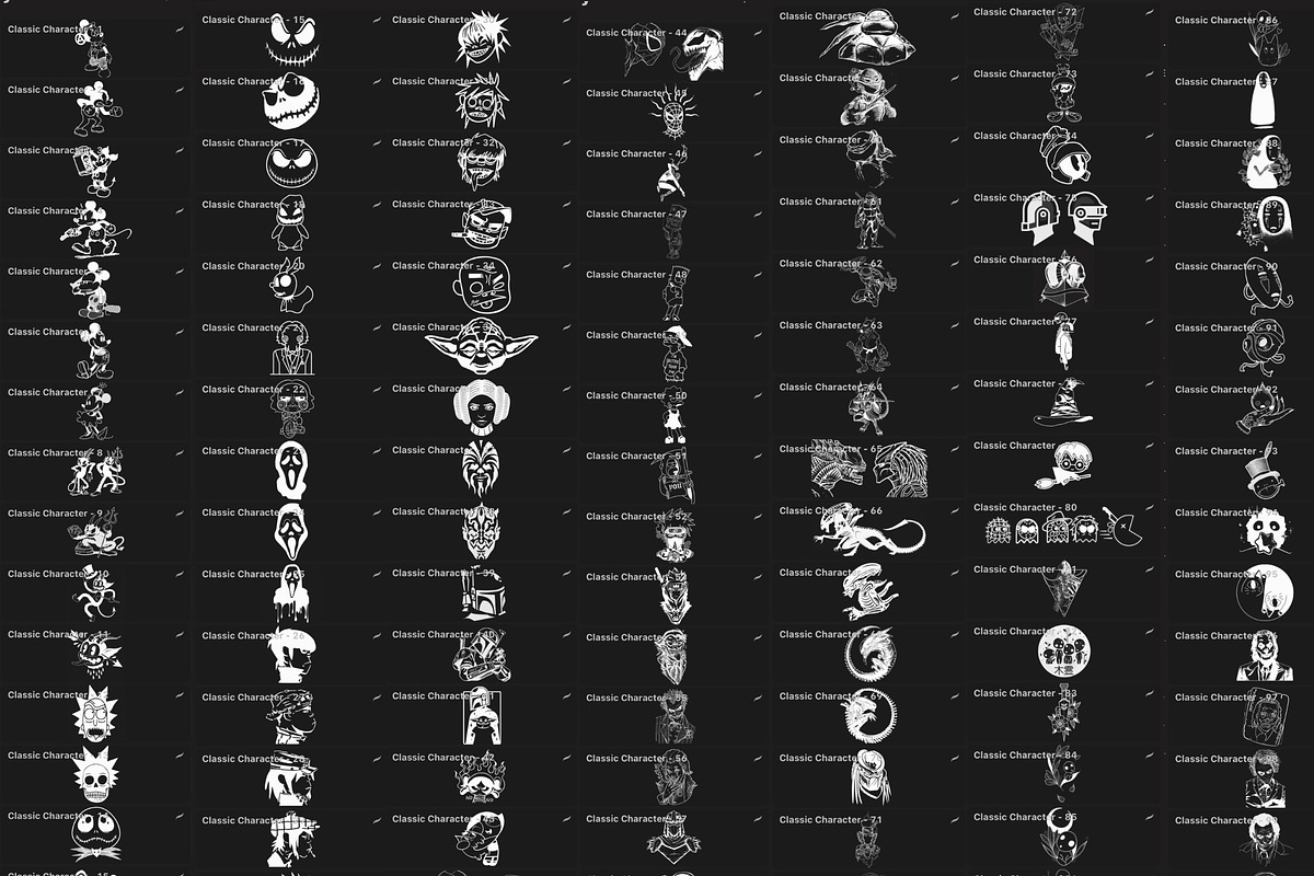 Bundle 1 Classic Character-Stamp Set, a Brush Add-On by LA Studio Sthlm (Photo 14 of 17)