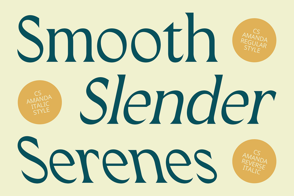 CS Amanda – Elegant Font, a Serif Font by Craft Supply Co. (Photo 2 of 8)