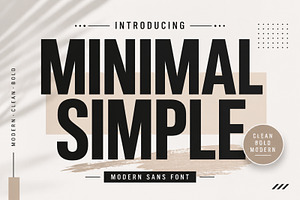 Minimal Simple, a Sans Serif Font by Limited.studio