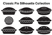 Homestyle Pie Silhouette Variety, an Object Graphic by Designer_Momina (Thumbnail 1 of 3)