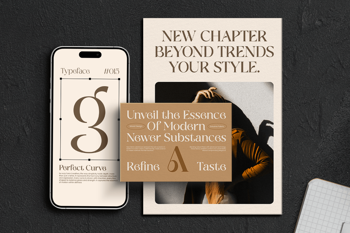 Galante Branding Luxury Font Family, a Serif Font by Sensatype (Photo 8 of 21)