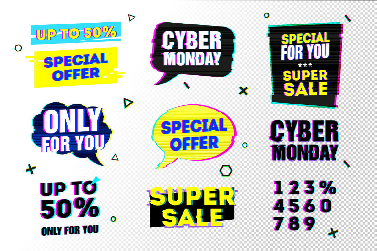 Set for Cyber Monday, a Background Graphic by Uniyok (Photo 2 of 5)