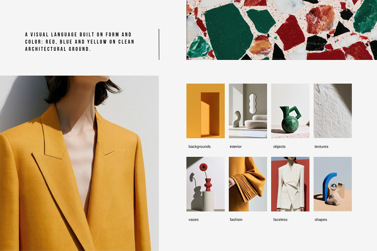 Bauhaus Primary Colors Stock Photos, a Beauty & Fashion Photo by Tale.Haus (Photo 6 of 19)