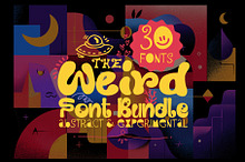 Weird Font Bundle - 30 Typefaces!