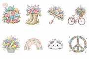Retro Spring PNG Clipart, Groovy., an Object Illustration by KennedyStudio (Thumbnail 2 of 4)