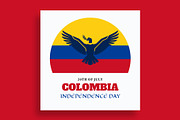 Colombia Independence Day Banner, a Social Media Template by nandinigraphics (Thumbnail 1 of 3)