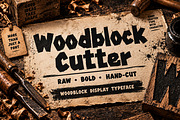Woodblock Cutter – Display Font, a Script Font by Wow Magic (Thumbnail 1 of 5)