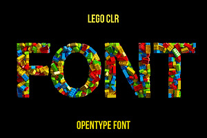 Lego CLR Font, a Font by Handmadefont